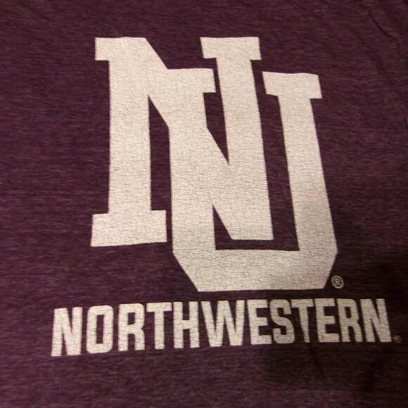 Reserve Collection Blue 84 Northwestern University Retro Throwback Mens 2X Shirt - Picture 2 of 11